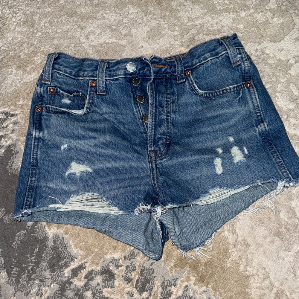 Universal Thread Blue Distressed Jean Shorts